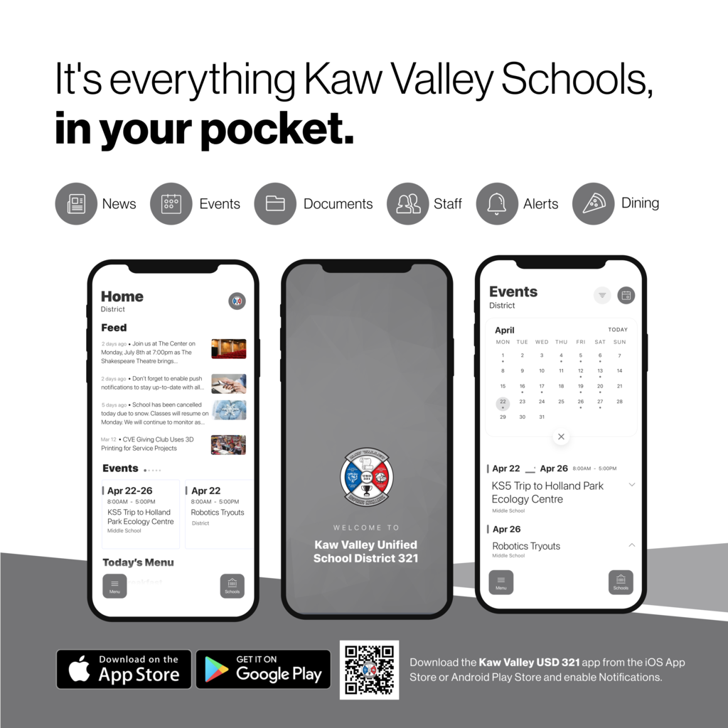 graphic for downloading Kaw Valley App